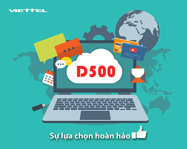 Cách đăng ký gói D500 Viettel xài 4G cả năm mỗi tháng 4GB Data
